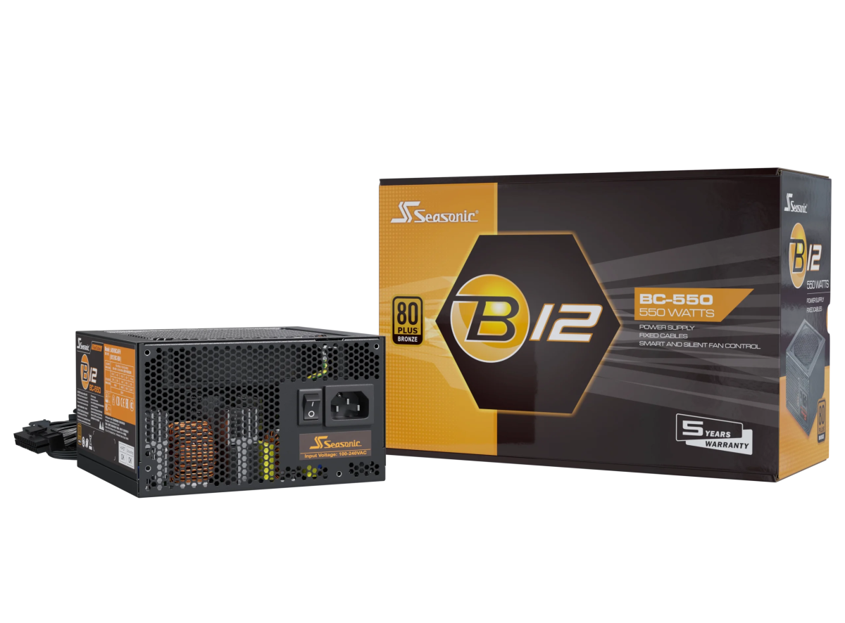 Seasonic B12 BC - 550 Power Supply 550 Watts | A551BCAFH - Vektra Computers LLC Seasonic B12 BC - 550 Power Supply 550 Watts | A551BCAFH - Vektra Computers LLC